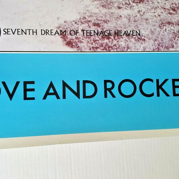 LOVE & ROCKETS POSTER Seventh Dream Of Teenage Heaven 35" X 23" UK 1985 Bauhaus - Picture 6 of 8